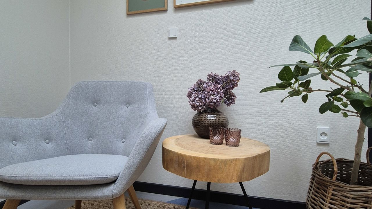 Hvilehjørne gangen på Familiekontoret